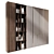 Modern Bookshelf GHS-2539 Furniture 3D model small image 2
