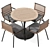 Designer RODA Dining Set 3D model small image 3