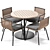 Designer RODA Dining Set 3D model small image 9