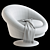 Elegant Swivel Chair Nemo 3D model small image 5