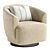 Cozy Contemporary COMO CLUB CHAIR 3D model small image 2