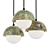 Marble Glass Pendant Light 3D model small image 1