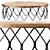 Rustic Chain Link Coffee Table 3D model small image 2