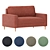 Ines Vertical Sofa: 5 Upholstery Options 3D model small image 1