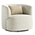 Bernado Swivel Barrel Chair: Modern Elegance 3D model small image 3