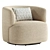 Bernado Swivel Barrel Chair: Modern Elegance 3D model small image 4