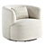 Bernado Swivel Barrel Chair: Modern Elegance 3D model small image 5