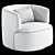 Bernado Swivel Barrel Chair: Modern Elegance 3D model small image 7