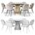 Contemporary Dining Set 137 3D model small image 4