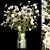 Summer Wildflower Bouquet Set 3D model small image 1