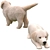 Golden Retriever Puppies Miniatures 3D model small image 13