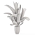 Modern Indoor Plant Black Pot 3D model small image 6