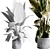 Concrete Indoor Plant Set 495 3D model small image 5