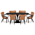 Apriori Dining Set in Noir Desir 3D model small image 1