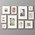 Variety Wood Picture Frames Set 3D model small image 3