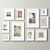 Variety Wood Picture Frames Set 3D model small image 4