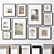 Variety Wood Picture Frames Set 3D model small image 7