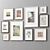 Variety Wood Picture Frames Set 3D model small image 9