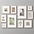 Variety Wood Picture Frames Set 3D model small image 11