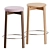 Audo Copenhagen Upholstered Counter Stools 3D model small image 2