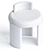Modern Sculptural Kafa Stool 3D model small image 4