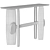 Modern Rustic Console Table: Aleks Home 3D model small image 4