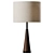 Elegant Nina Campbell Harwood Lamp 3D model small image 1