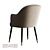 Customizable Ergonomic Birch Chair 3D model small image 2