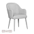 Customizable Ergonomic Birch Chair 3D model small image 4