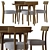 Modern Ziady Brunswick Dining Chair 3D model small image 2