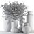 Boho Vase Plant Set 3D model small image 3