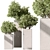 Botanical Garden Outdoor Planter 3D model small image 1