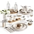 Elegant Tableware MA Set 33 3D model small image 1