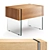Cosmo Somerset Nightstand with Glass Legs 3D model small image 1