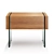Cosmo Somerset Nightstand with Glass Legs 3D model small image 3