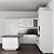  Neo-Classical Corner Kitchen Set 3D model small image 6