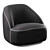 Modern Designer Margas Lounge Chair 3D model small image 5