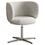 Rico Swivel Dining Chair Boucle 3D model small image 1