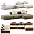 Elegant Shinto Corner Sofa Design 3D model small image 4