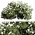 Assorted Floral Bushes Set 144 3D model small image 1