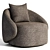  Modern Swivel Armchair By Orixa 3D model small image 2