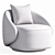  Modern Swivel Armchair By Orixa 3D model small image 3