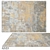 Handwoven Strata Modern Collection Rug 3D model small image 1