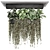 Compact Metal Hanging Plant Set 3D model small image 1