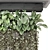 Compact Metal Hanging Plant Set 3D model small image 2