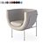 NID 1 Armchair by ARTU 3D model small image 1