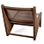 Mid-Century Kangaroo Lounge Chair 3D model small image 3