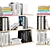 Decorative Bookshelf Display Books 3D model small image 3