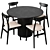 Elegant Hill Dining Table and Rodham Chair 3D model small image 4