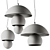 ***Aluminum Triluna LED Pendant Lamp*** 3D model small image 5
